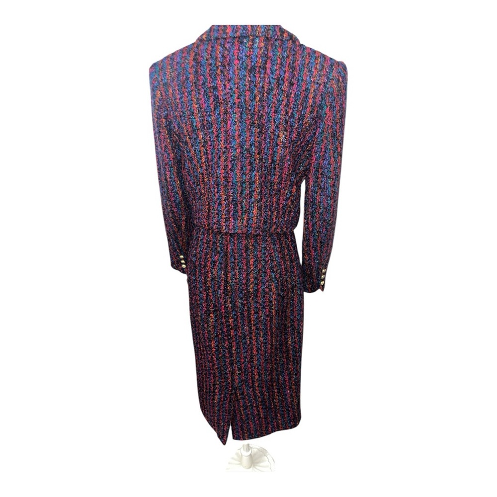Vintage Women’s Tweed Double Breasted Suit Montefiore size 10, Back Zipper - Picture 3 of 17
